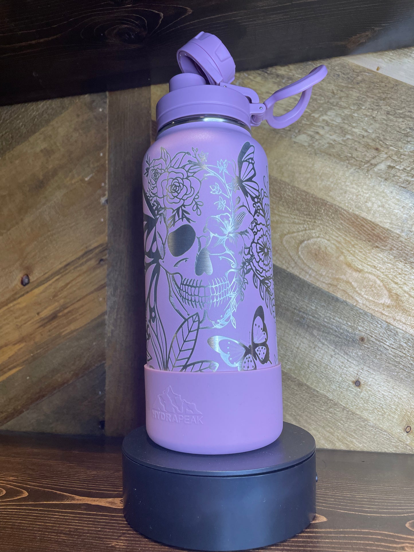 Skull and Butterfly HydraPeak Water Bottle